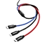 کابل تبدیل USB به microUSB/USB-C /لایتنینگ باسئوس مدل CAMLT-BSY01 طول 1.2 متر